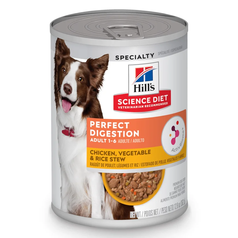 Ração Úmida Hill s Science Diet Digestão Perfeita para Cães Adultos Sabor Frango e Vegetais 363g