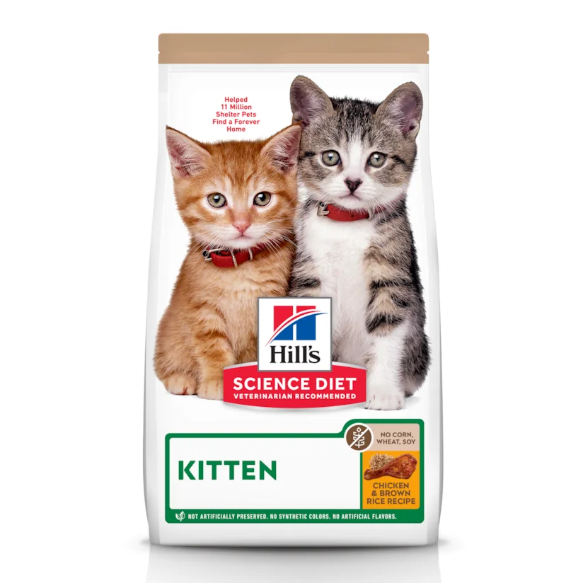 Ração Hill s Science Diet Sem Milho, Trigo ou Soja para Gatos Filhotes Sabor Frango 1,59kg