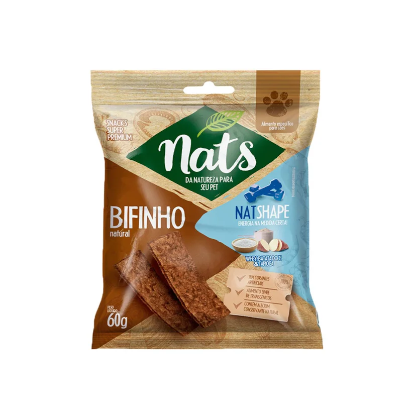 Bifinho Cães Nats Natural NatShape 60g