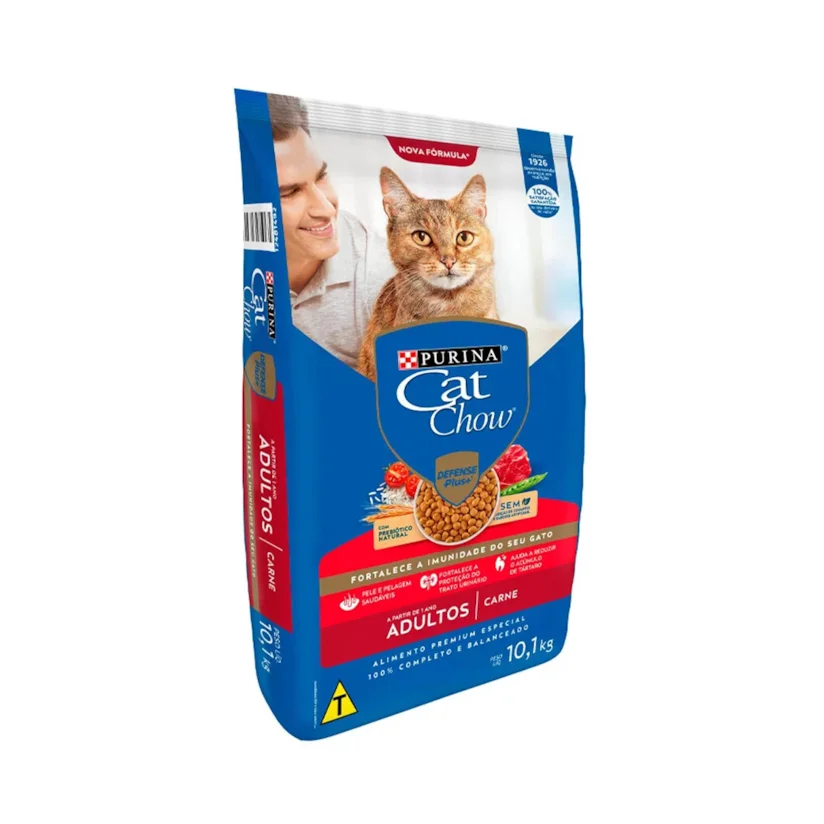Ração Nestlé Purina Cat Chow Adultos Carne 10,1kg