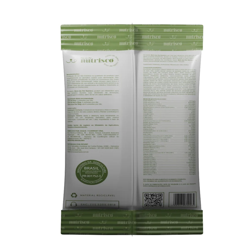 Petisco Cães Snacks Nutrisco Salmão e Chia 65g