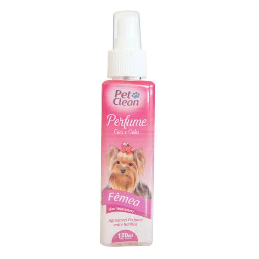 Perfume para Cães e Gatos Fêmea Pet Clean 120ml