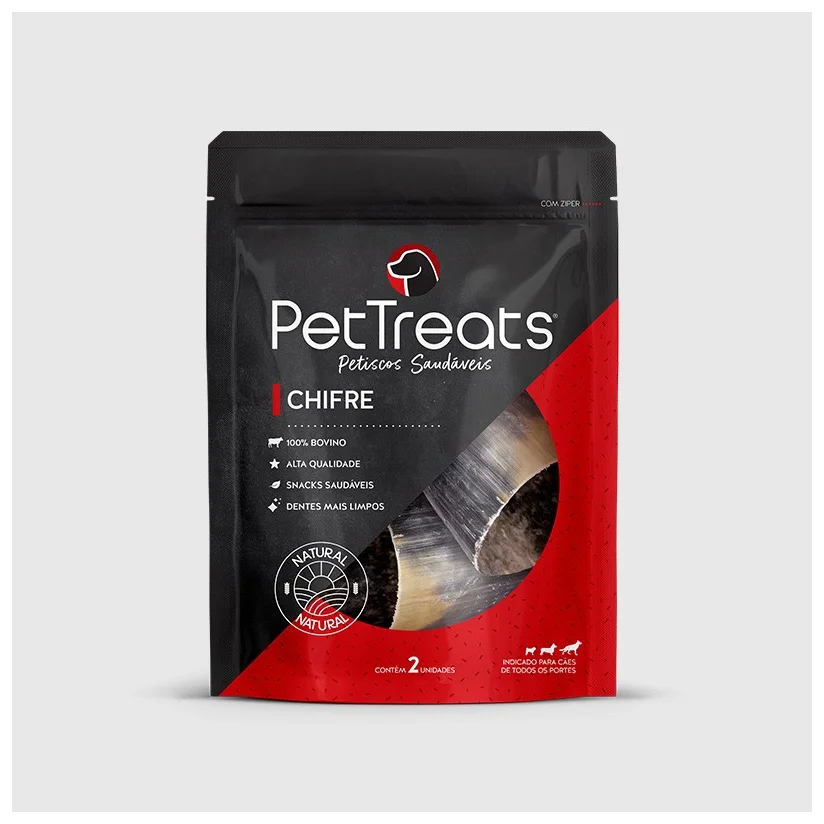 Petisco para Cães Pet Treats Chifre Bovino 2 Unidades