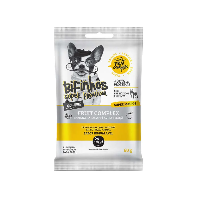 Petisco Oh LàLà Cães Bifinhos Fruit Complex 60g