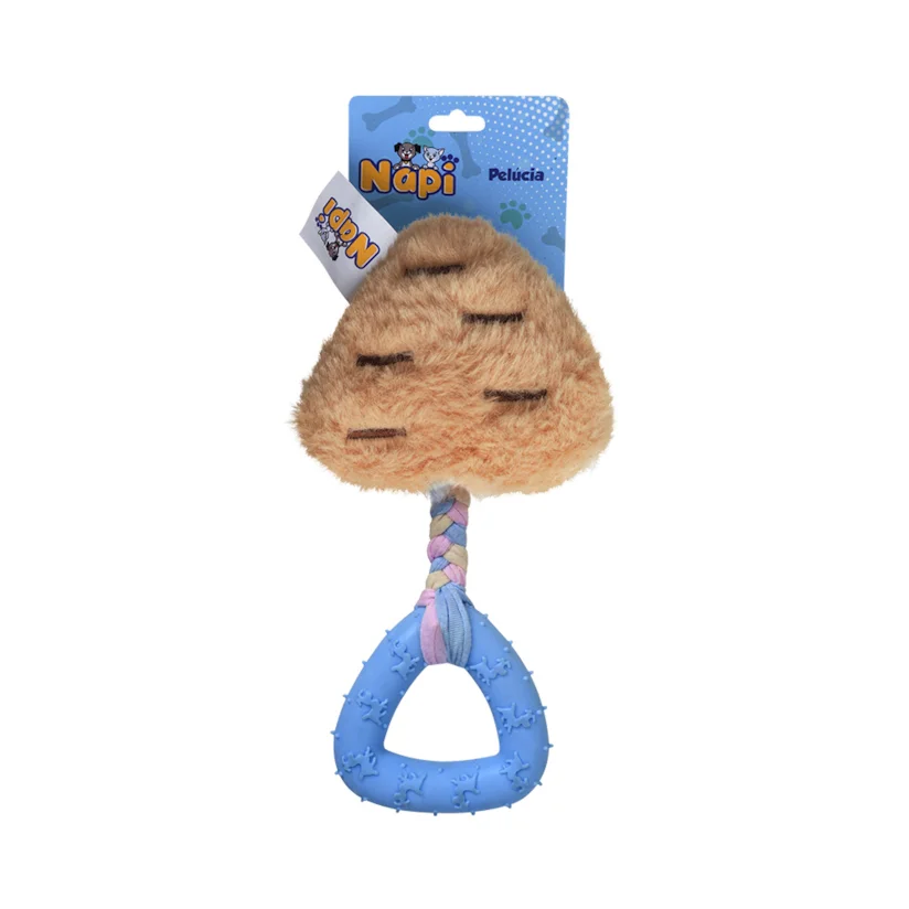Brinquedo Pelúcia Napi Pet Coração Com Argola