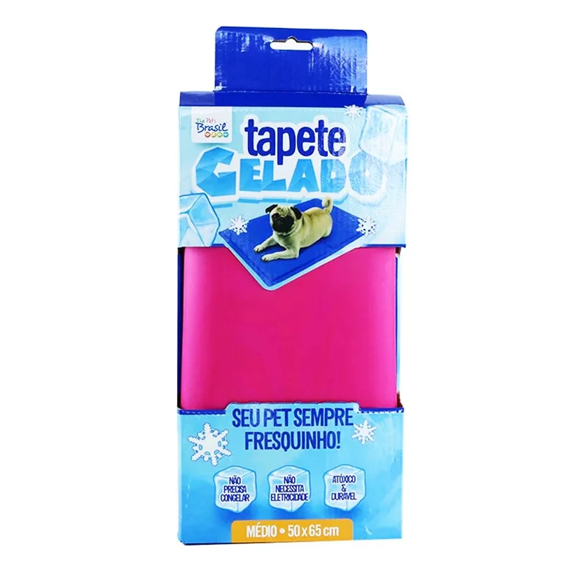 Tapete Gelado para Cães Rosa The Pets Brasil Grande