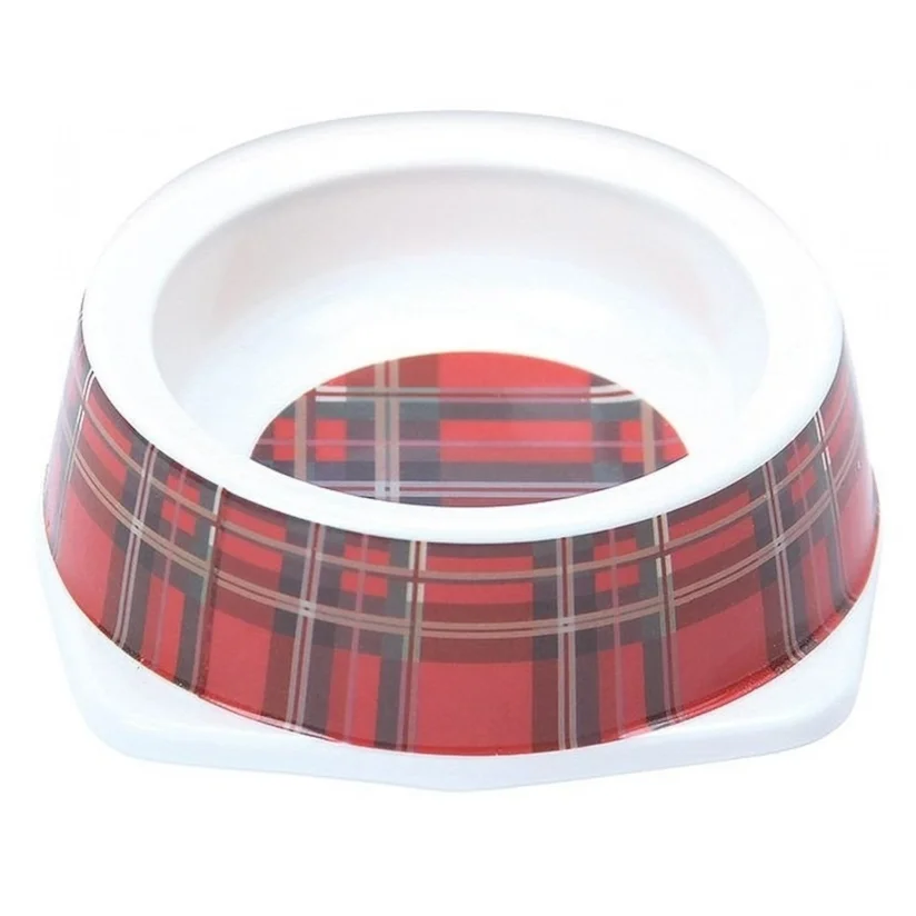 Comedouro Gatos Jambo Plástico Tartan