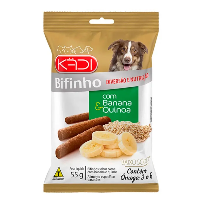 Bifinho Cães Kadi Banana-Quinoa