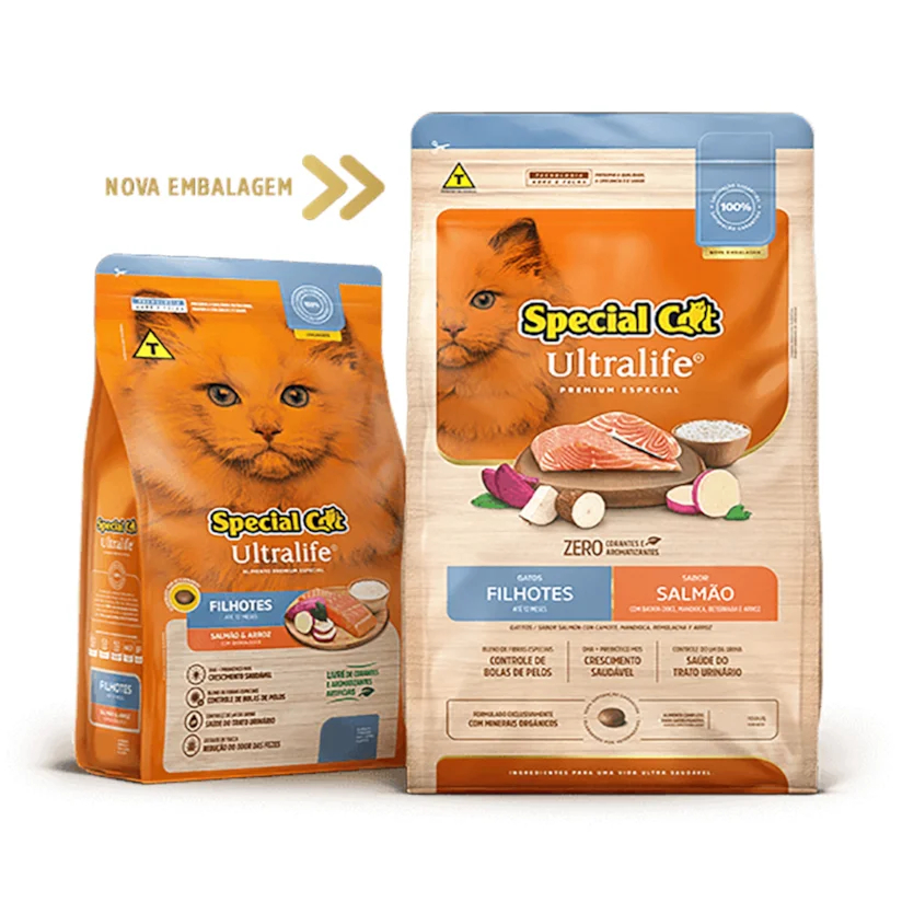 Ração Special Cat Ultralife Filhotes Salmão 3kg