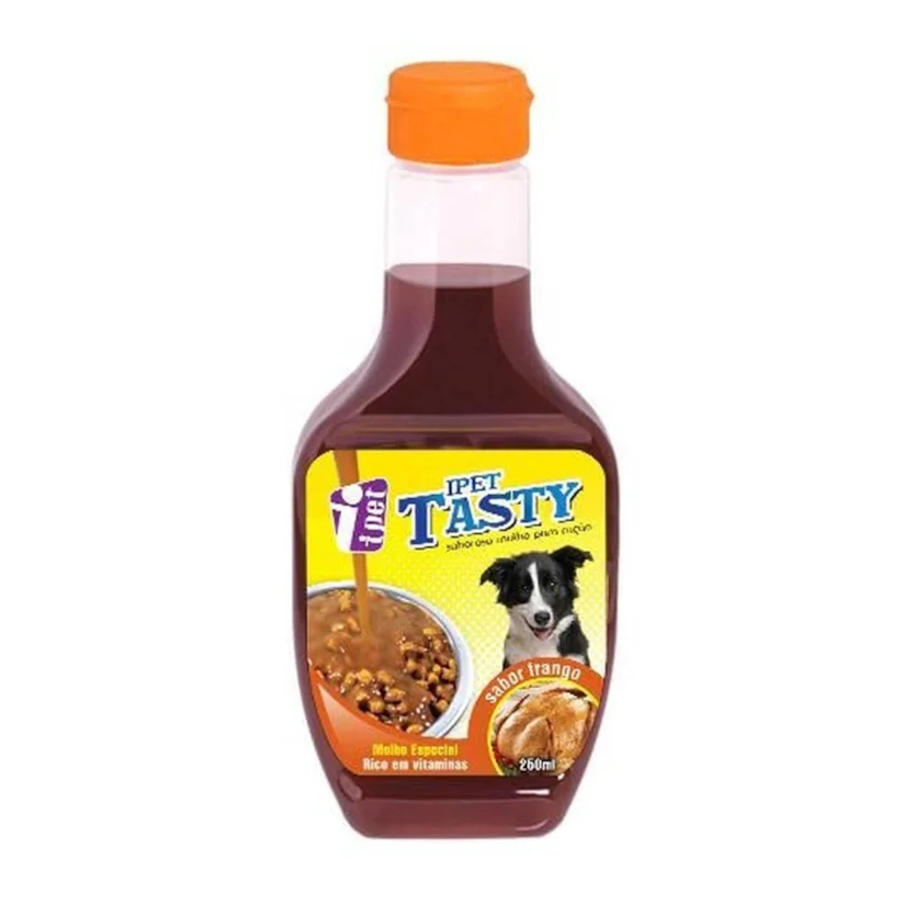 Molho para Ração Ipet Tasty Dog Frango 250g