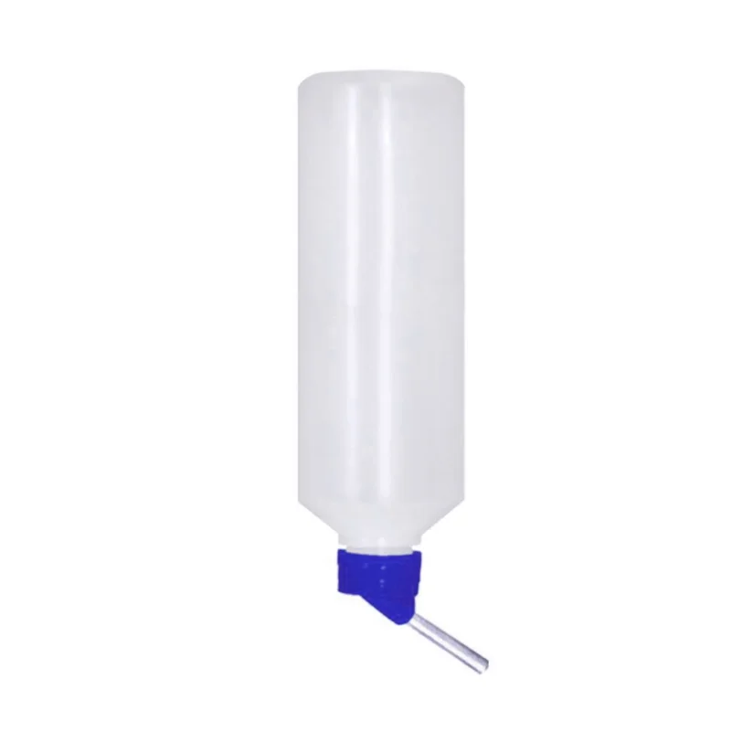 Bebedouro De Bilha Azul Para Hamster Roedores Lambe Lambe 250ml