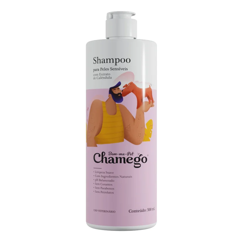 Shampoo Cães Chamego Pele Sensível 500ml