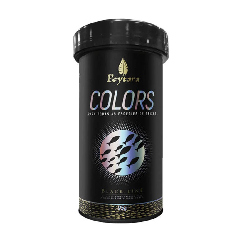Ração Para Peixes Poytara Colors Black Line 95g