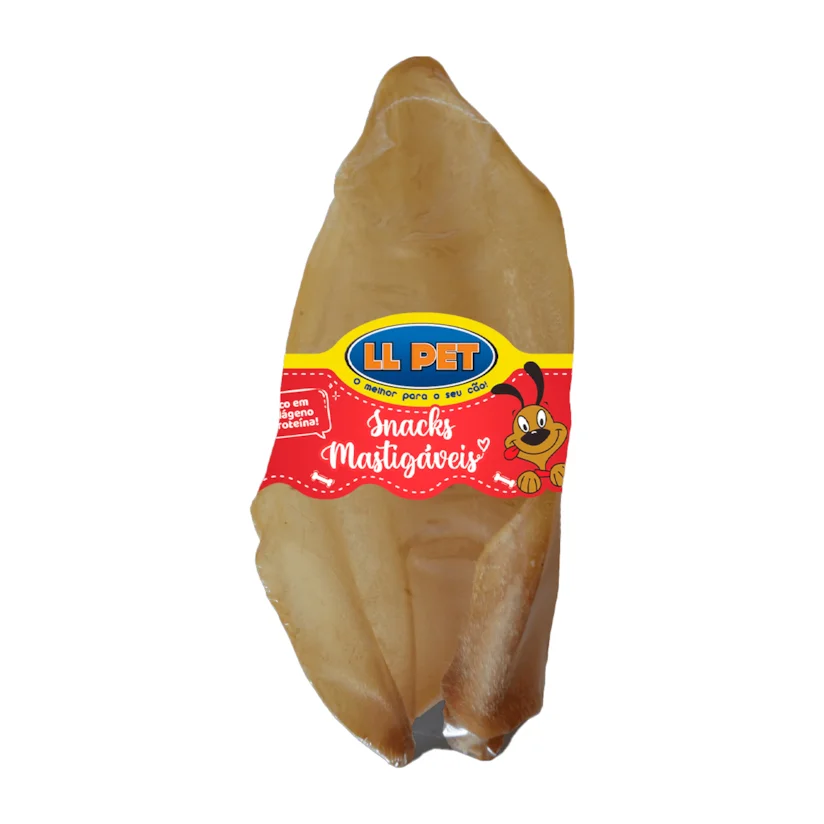 Petisco para cães Orelha Bovina LL Pet 1 unidade