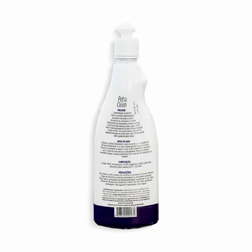 Desembaraçador De Pelo Cães e Gatos Pet Clean 500ml