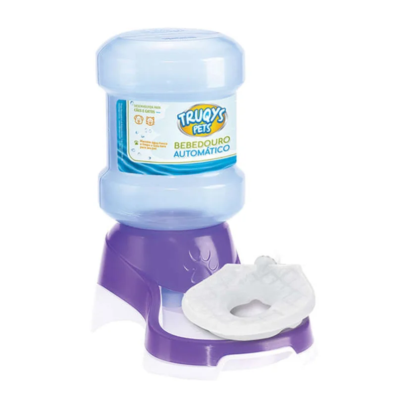 Bebedouro Automático Ice Truqys Pets para Pets Roxo 2L