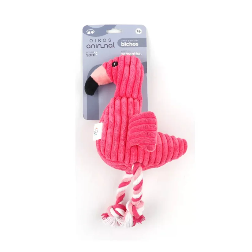 Brinquedo Cães Pelúcia Flamingo Oikos