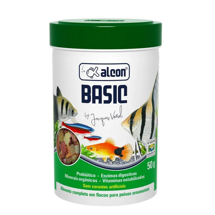Ração Para Peixes Basic Alcon 50g
