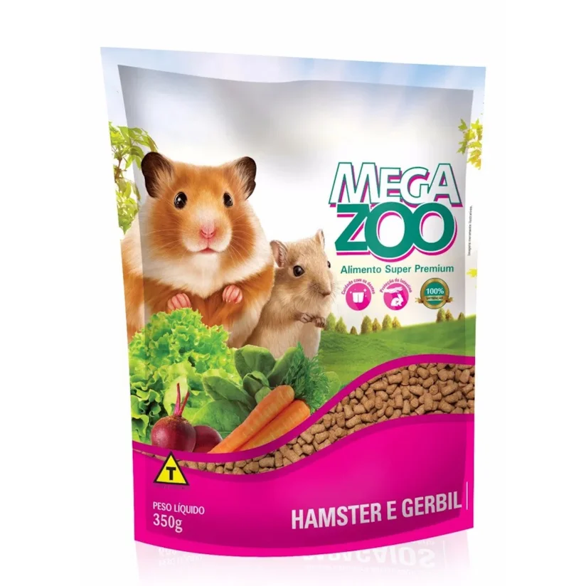 Ração para Hamster e Gerbil Megazoo 350g
