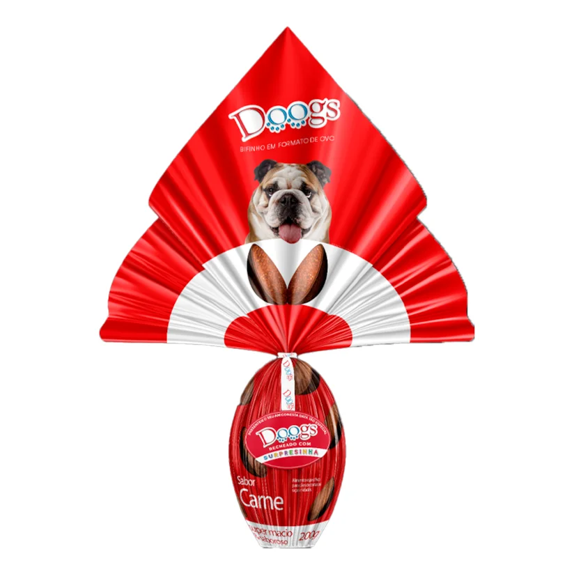 Ovo De Páscoa Para Cães Doogs Sabor Carne 200g