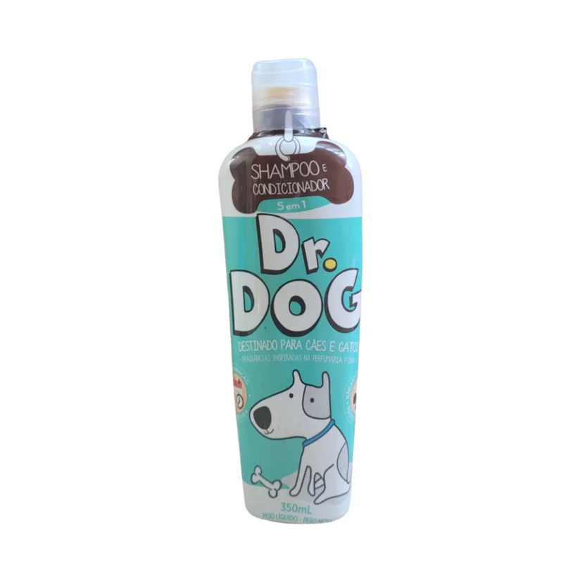 Shampoo para Cães e Gatos 5x1 Dr Dog 350ml