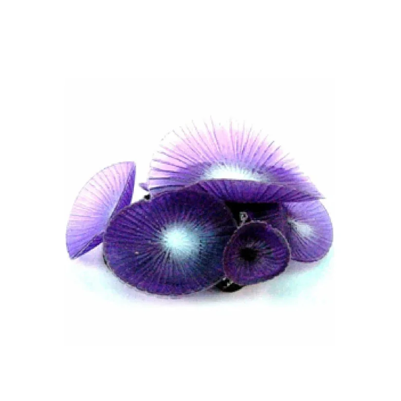 Enfeite de Silicone Coral Mushroom Giant Roxo Soma