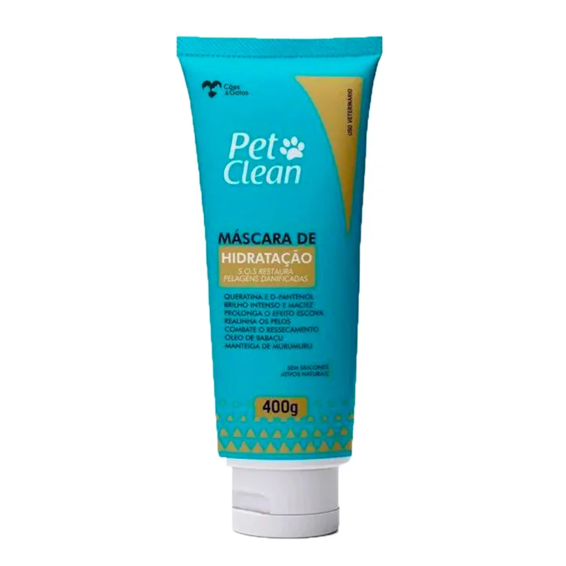 Máscara De Hidratação S.O.S Restaura Pelos Pet Clean 400g