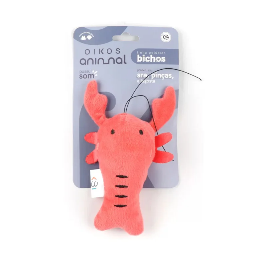 Brinquedo Cães Pelúcia Lagosta Oikos