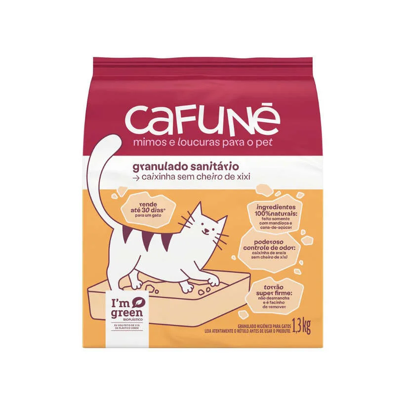 Granulado Sanitário para Gatos Cafuné 1,3kg