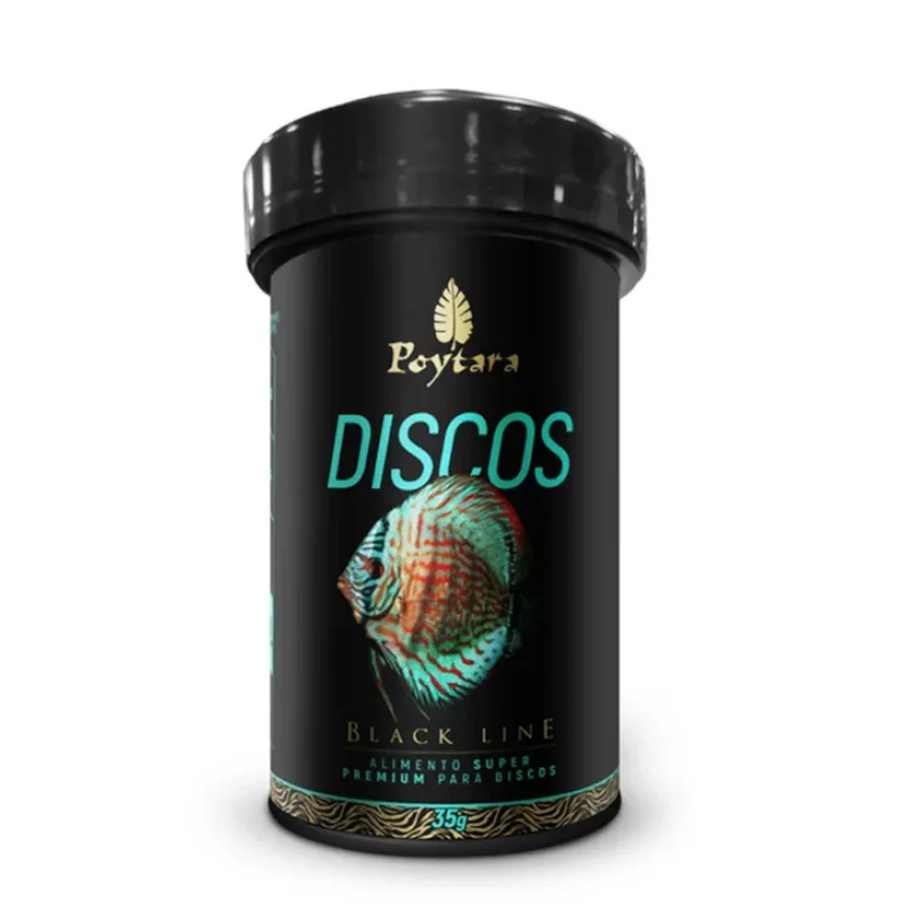 Ração Para Peixes Poytara Discos Black Line 35g