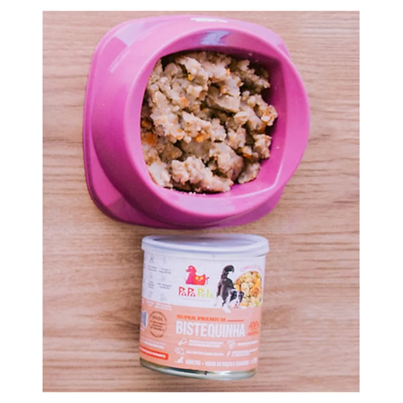 Alimento Natural Papapets Bistequinha Cães Adultos 280g