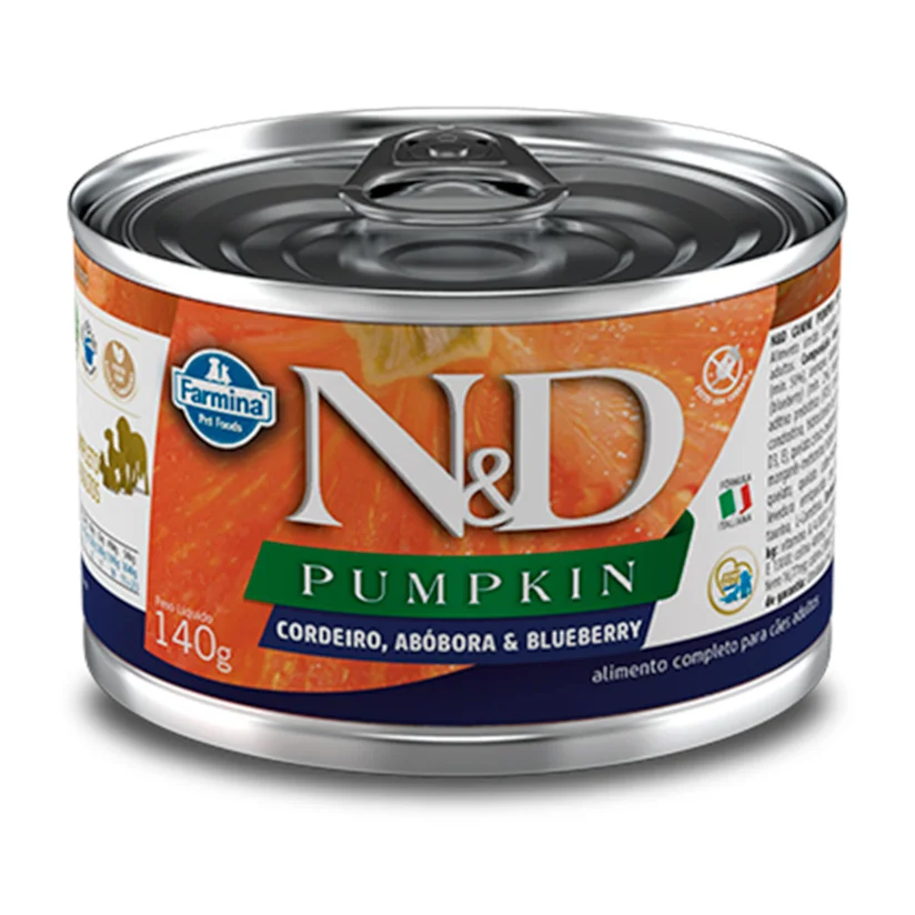 Ração Umida N&D Pumpkin Cães Cordeiro 140g