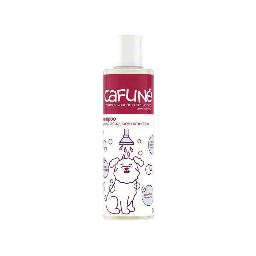 Shampoo Cães e Gatos Cafuné Pelos Claros 300ml