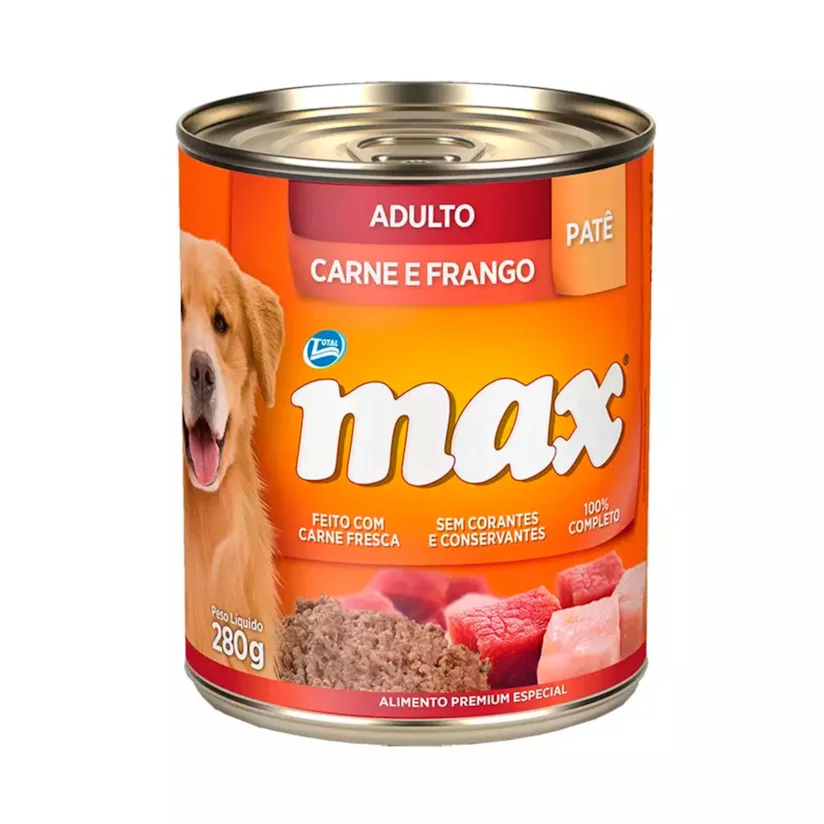 Ração Úmida Total Max Lata Cães Ad. Carne/Frango 280g