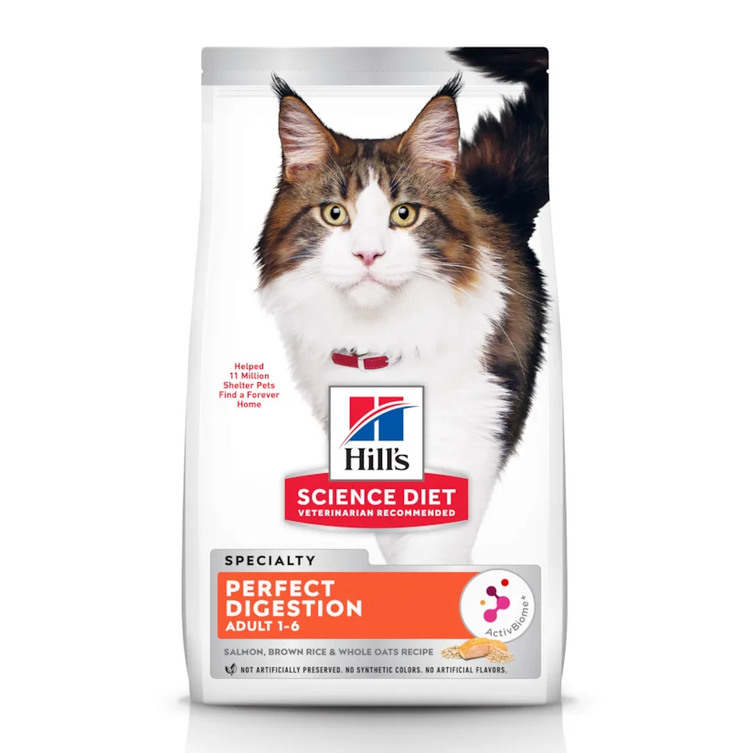Ração Hill s Science Diet Digestão Perfeita para Gatos Adultos Sabor Salmão 1,5kg