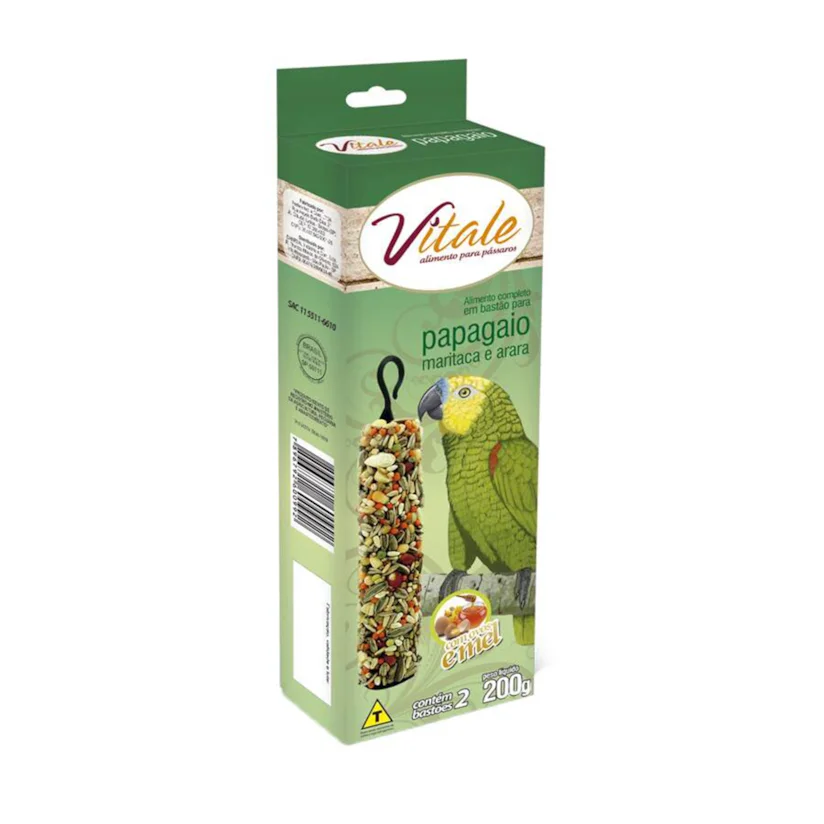 Bastão De Sementes Papagaio Danreal 200g