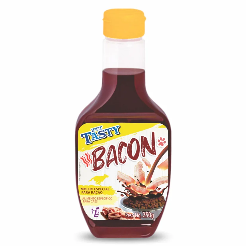Molho para Ração Ipet Tasty Dog Bacon 250g
