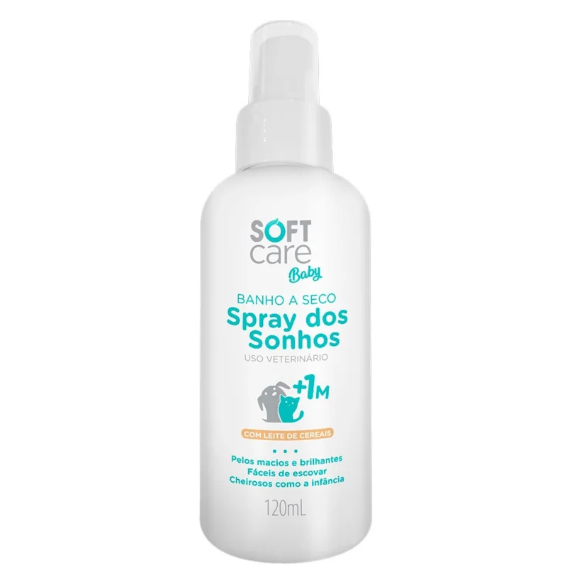 Banho à Seco Soft Care Baby Spray Dos Sonhos 120ml