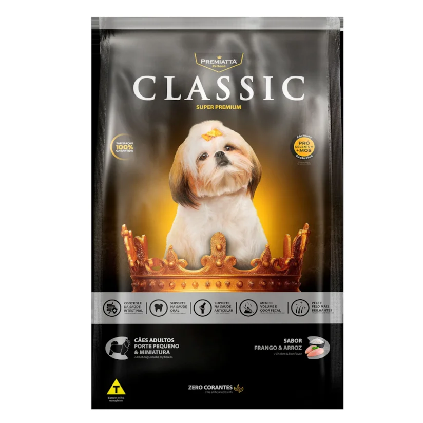 Ração Premiatta Cães Classic Adultos Mini 3kg