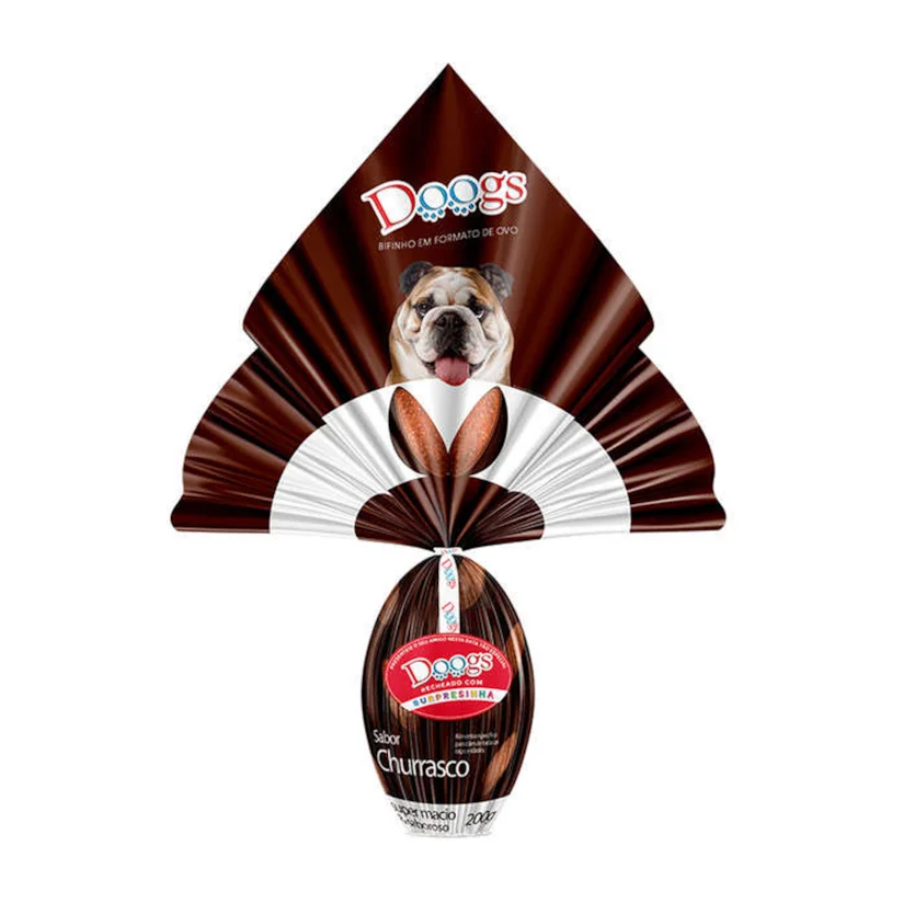 Ovo De Páscoa Para Cães Doogs Sabor Churrasco 200g