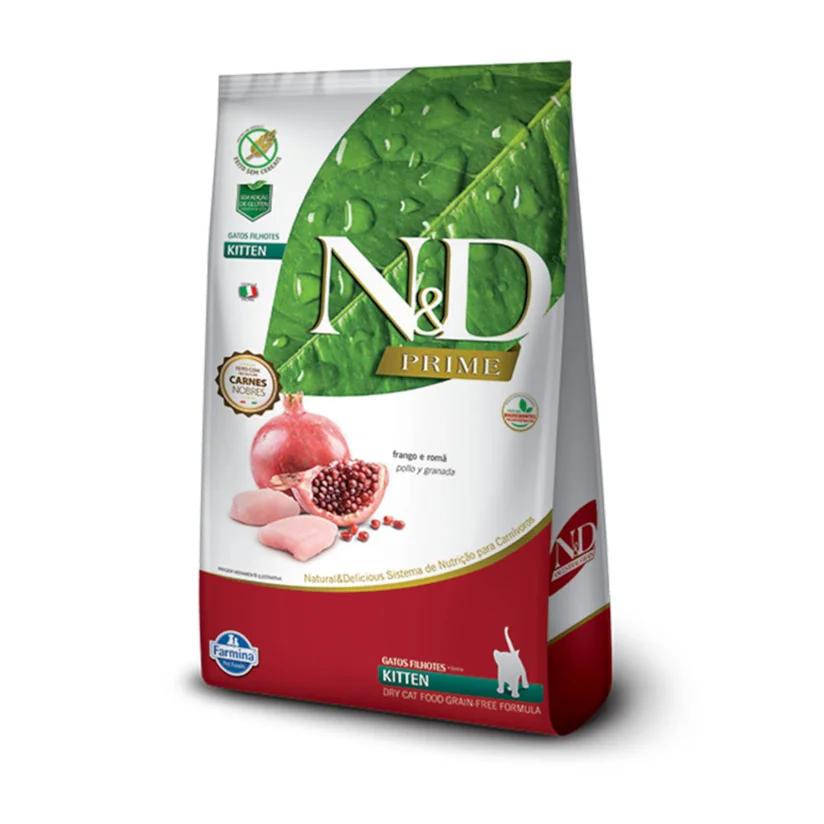 Ração N&D Prime Gatos Filhotes Frango 7,5kg