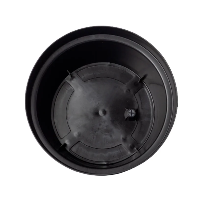 Vaso Cuia Okla Bari Preto para Jardim Tamanho 2