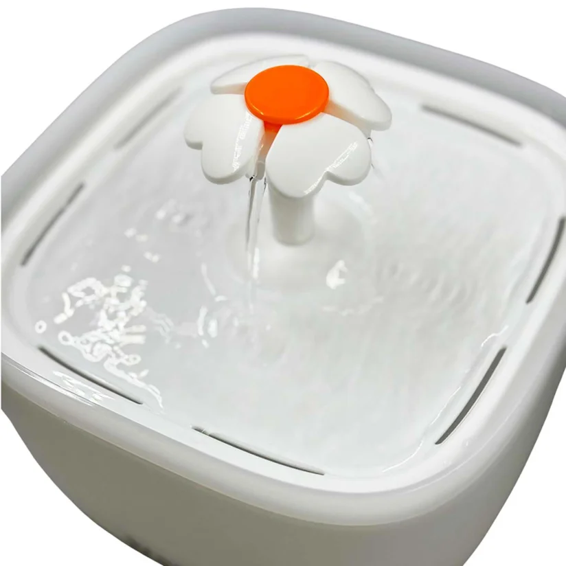 Fonte automática de Água para Pets Dogis Clear Water White 2L