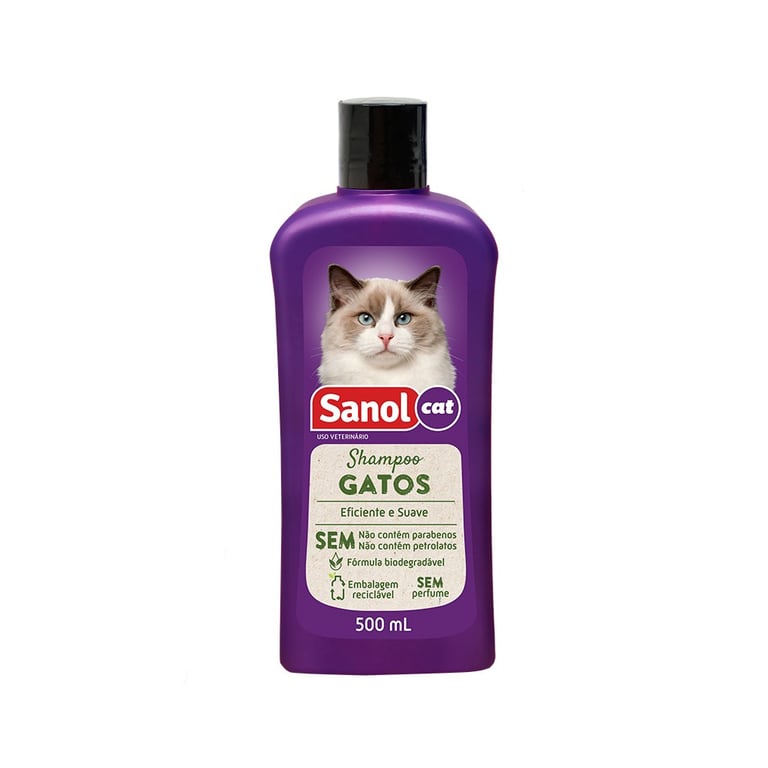 Shampoo Sanol Cat para Gatos 500ml