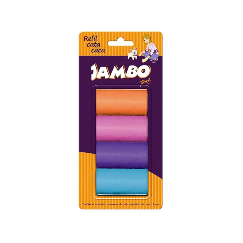 Refil Sacolas Basic Jambo C/4 Rolos
