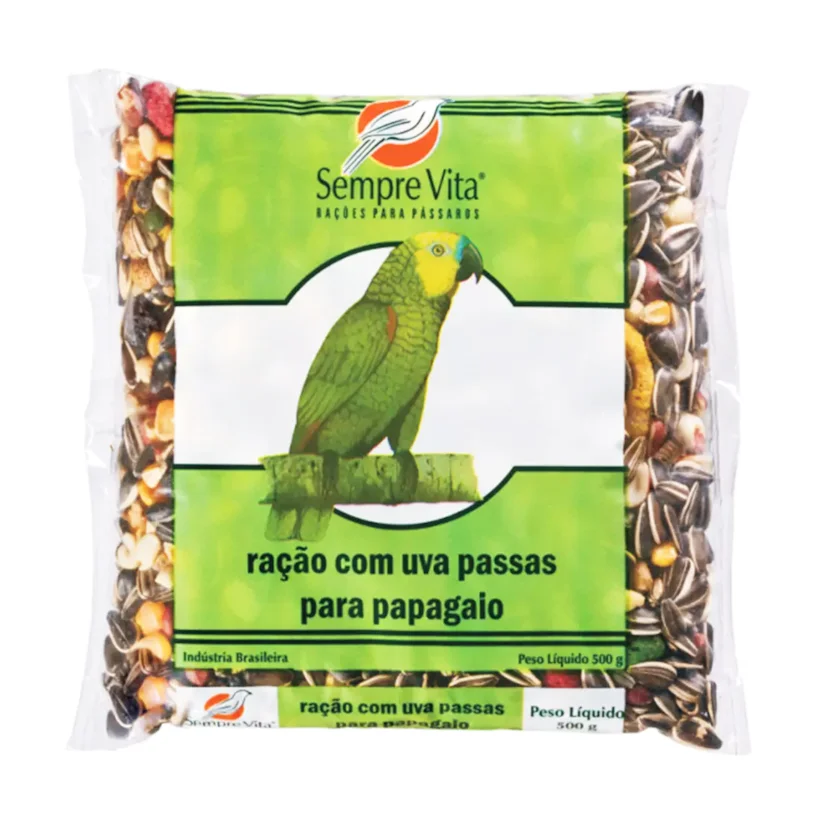 Ração Para Papagaio com Frutas Sempre Vita 500g