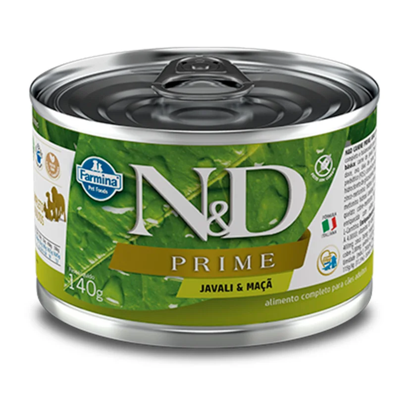 Ração Umida N&D Prime Cães Javali e Maca 140g