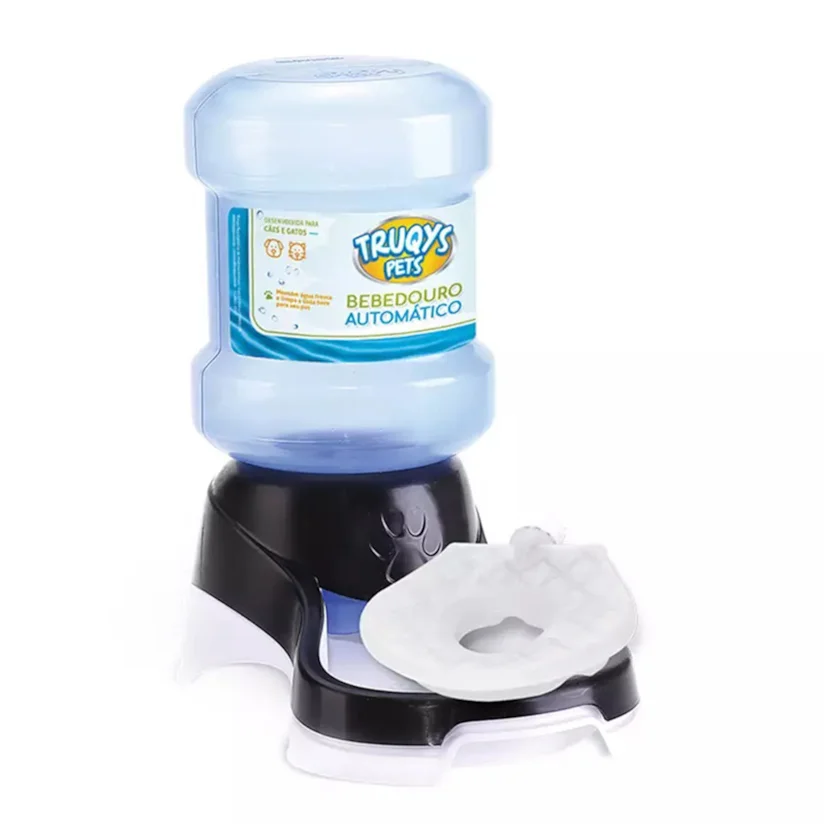 Bebedouro Automático Ice Truqys Pets para Pets Preto 2L