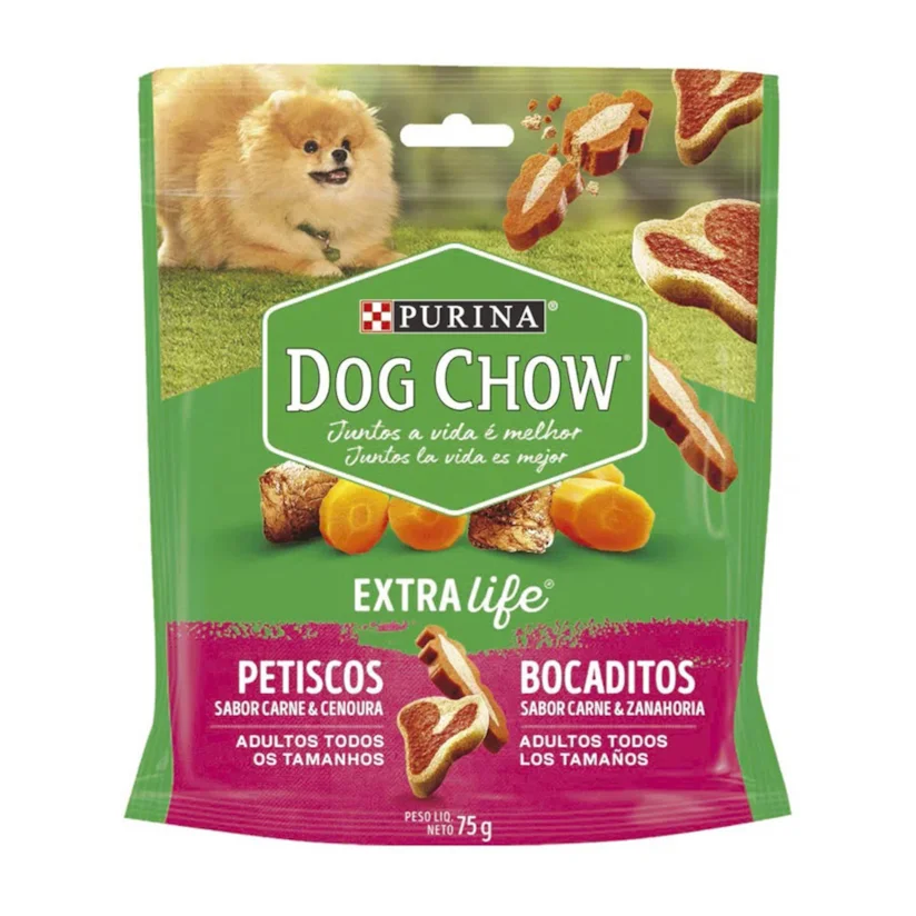 Biscoito Dog Chow Adultos Carne e Cenoura 75g