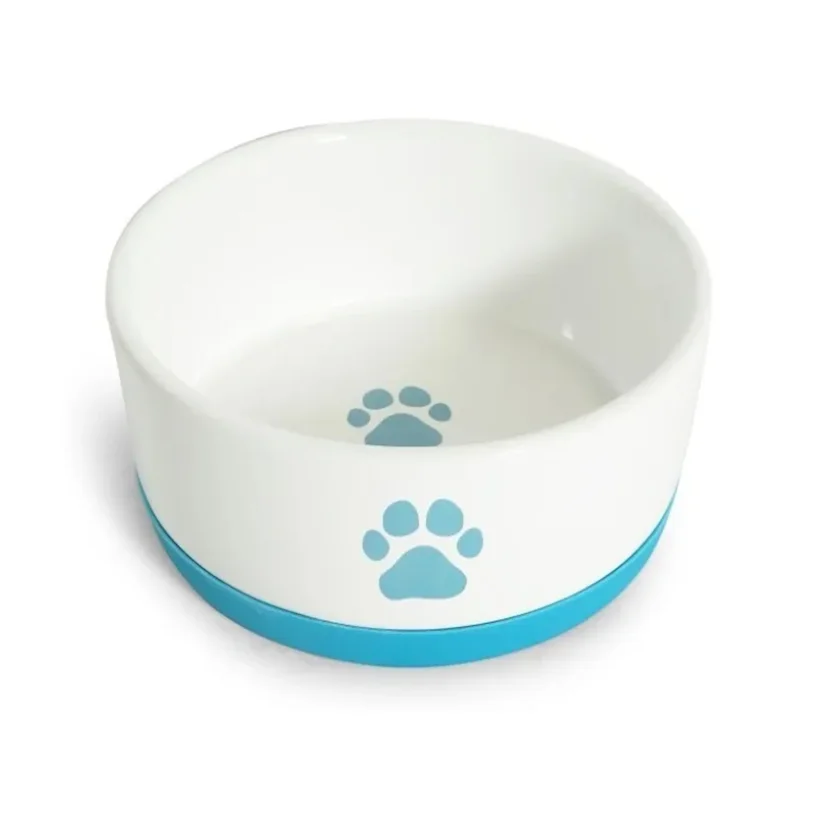 Comedouro Cães The Pets Porcelana Pata Azul 450ml